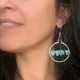 TURQUOISE ARCO EARRINGS