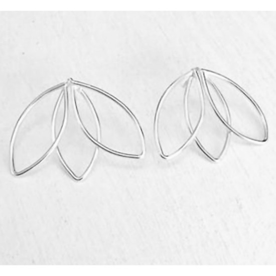 EARRINGS ORGANIC LOTUS