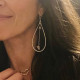 TEARDROP CRYSTAL EARRINGS TEARDROP CRYSTAL EARRINGS