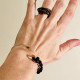 OPEN BRACELET BLACK RIVER STONES