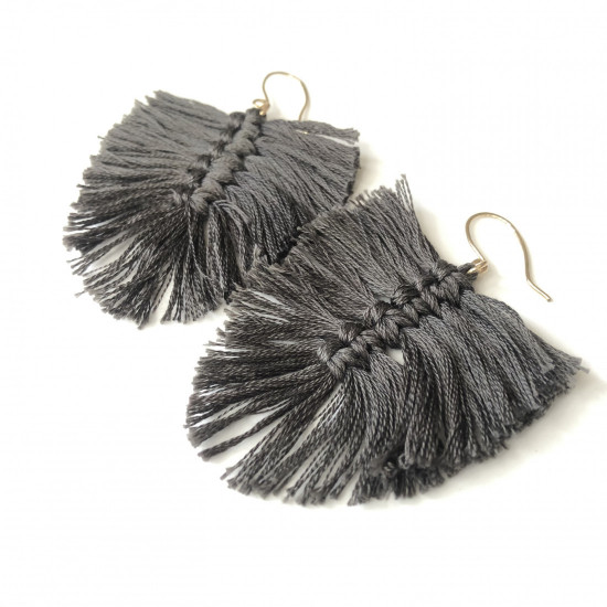 MACRAME LEAVES EARRINGS