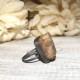  NATURAL RAW SUNSTONE GEMSTONE RING   