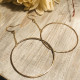 SWING CHAIN HOOPS  EARRING