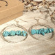 TURQUOISE ARCO EARRINGS