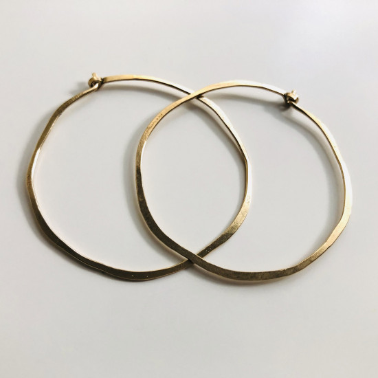 CLASSIC ORGANIC HOOPS EARRINGS