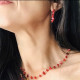 RED CORAL STONES NECKLACE