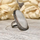  NATURAL RAINBOW MOONSTONE OVAL RING