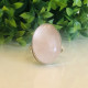  NATURAL ROSE QUARTZ PATTERN RING