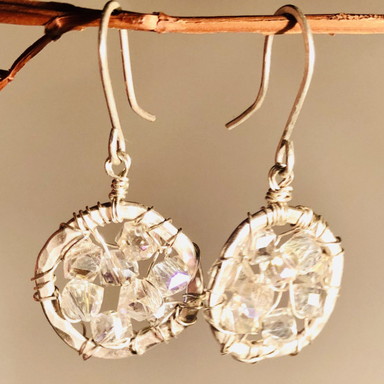 CRISTAL NET EARRINGS