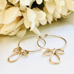 EARRINGS ORGANIC BOHO HOOP EARRINGS ORGANIC BOHO HOOP