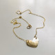 HAMMERED HEART NECKLACE