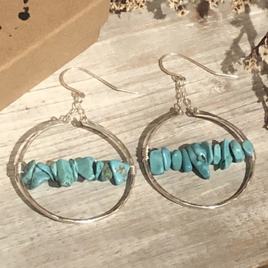 TURQUOISE ARCO EARRINGS