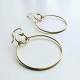 BASIC HANGING HOOP EARRINGS