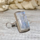  NATURAL RAINBOW MOONSTONE RETANGULAR RING