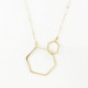 DOUBLE HEXAGON NECKLACE