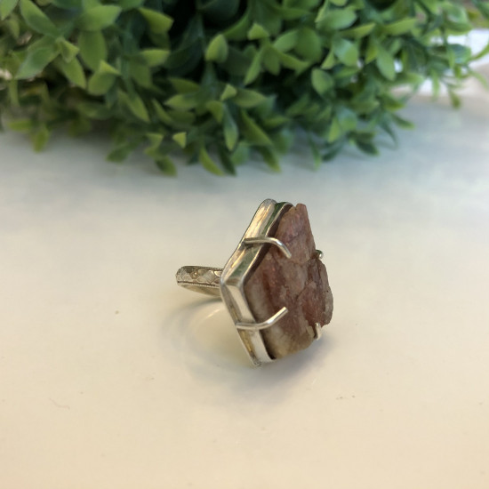 NATURAL RAW SUNSTONES RING   