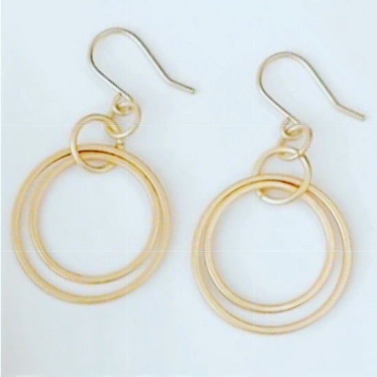 EARRINGS DOUBLE HOOP