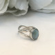 ORGANIC LARIMAR DOUBLE RING