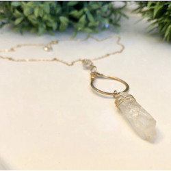 CRYSTAL WRAPPED NECKLACE CRYSTAL WRAPPED NECKLACE