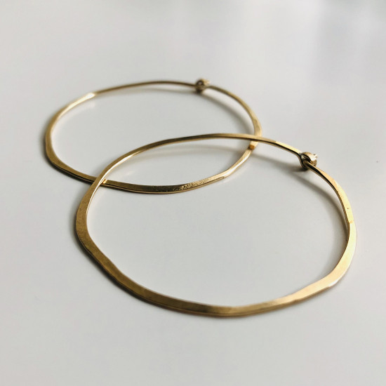 CLASSIC ORGANIC HOOPS EARRINGS