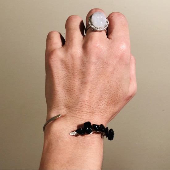  NATURAL RAINBOW MOONSTONE MEDIUM OVAL RING