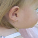HEXAGON HOOPS BACKLESS EARRINGS FOR KIDS