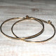 CLASSIC HOOPS HAMMERED EARRINGS LARGE
