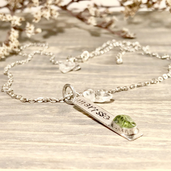 PERSONALIZED BIRTHSTONE NECKLACE