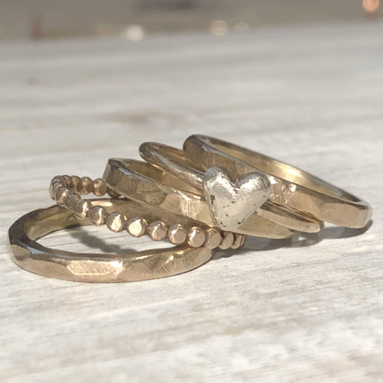 ORGANIC HEART RING