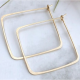 SQUARE HOOP EARRINGS