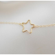 NECKLACE OPEN STARS CHOCKER