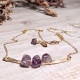 AMETHYST WRAPPED NECKLACE 