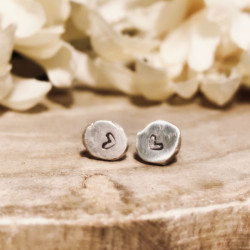 STAMPED ORGANIC EARRINGS STAMPED ORGANIC EARRINGS