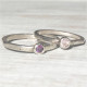 BIRTHSTONE STACKABLE STACKING RING