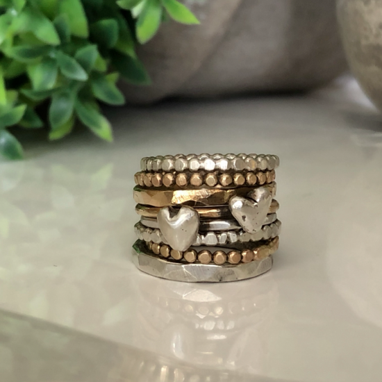 8 RINGS LOVE TOWER STACKABLE