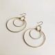 BASIC DOUBLE HANGING HOOP EARRINGS