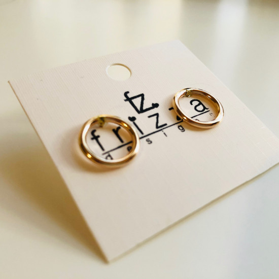 CIRCLE STUD EARRINGS