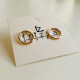 CIRCLE STUD EARRINGS