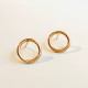 CIRCLE STUD EARRINGS