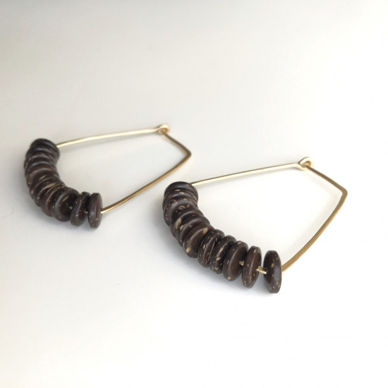 COCONUT SHELL EARRINGS