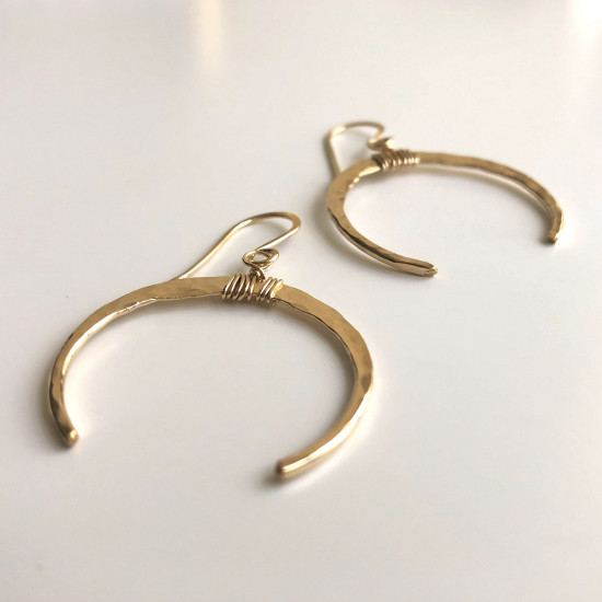 CRESCENT MOON EARRINGS