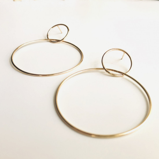 DOUBLE CIRCLES EARRINGS