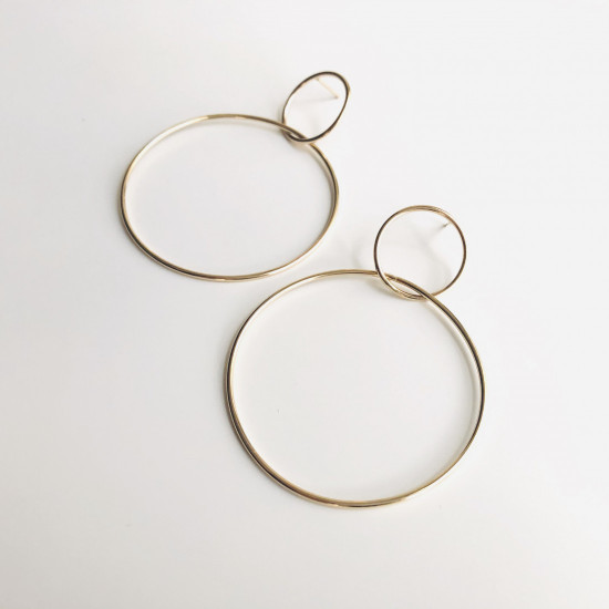 DOUBLE CIRCLES EARRINGS