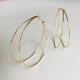 DOUBLE LOOP HOOPS EARRINGS