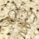 EARRINGS ORGANIC BOHO HOOP