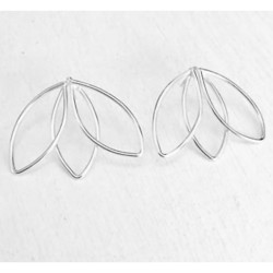 EARRINGS ORGANIC LOTUS