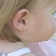 HEXAGON HOOPS BACKLESS EARRINGS FOR KIDS HEXAGON HOOPS BACKLESS EARRINGS FOR KIDS