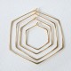 HEXAGON HOOPS EARRINGS