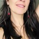 HOT PINK CHALCEDONY EARRINGS