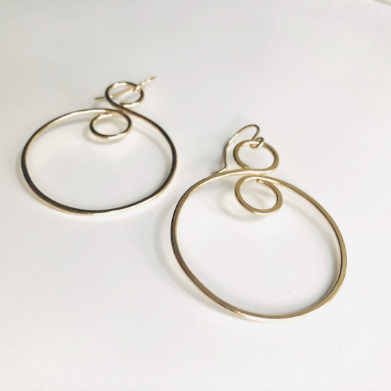 INFINITY HOOPS EARRINGS